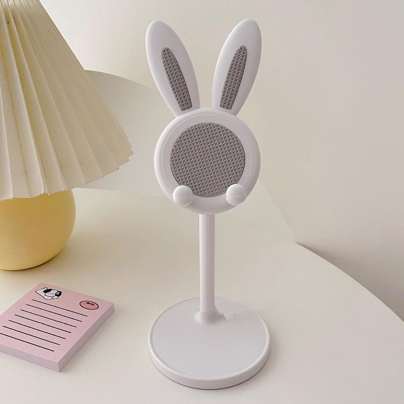 Adjustable Bunny Ear Mobile Phone Holder Compatible with All Phones in Pink & White Colors Phone Grip Holder Phone Stand Life Cell Phone