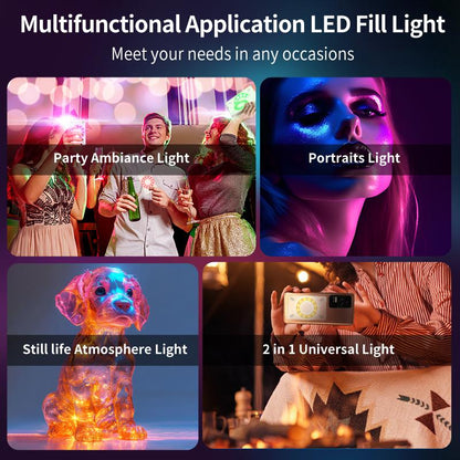Magnetic Power Bank , Wireless Portable Charger, LED Fill Light, Selfie Light ,Compatible with Iphone 15/15 Plus/15 Pro/15 Pro Max, Iphone 14/13/12 Series and More. Luz Para Usb Charging Portable Charger Iphone Compact Adjustable