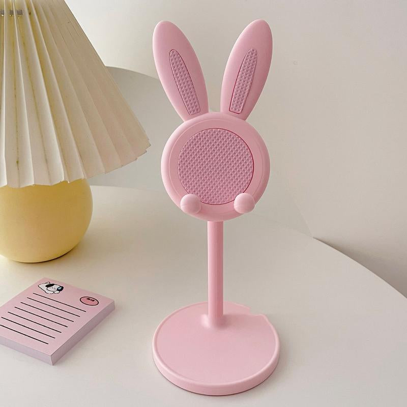 Adjustable Bunny Ear Mobile Phone Holder Compatible with All Phones in Pink & White Colors Phone Grip Holder Phone Stand Life Cell Phone
