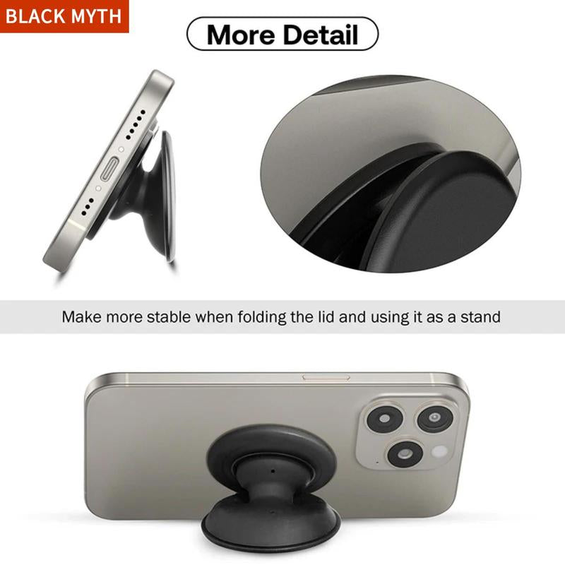 2Pcs Solid Color Design Soft Silicone Mobile Phone Grip Holder, Collapsible & Expandable Phone Grip Stand, Phone Accessories for Smartphones