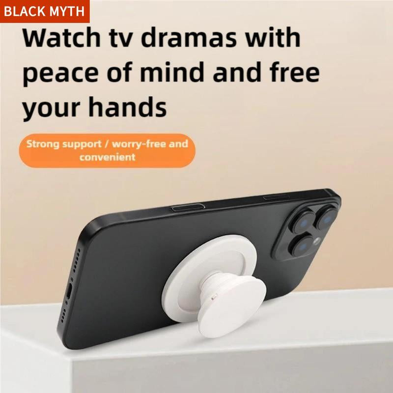 2Pcs Solid Color Design Soft Silicone Mobile Phone Grip Holder, Collapsible & Expandable Phone Grip Stand, Phone Accessories for Smartphones